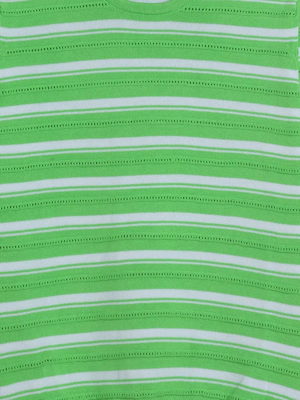 UCB green stripe top