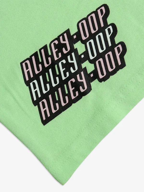 UCB light green printed cotton t-shirt