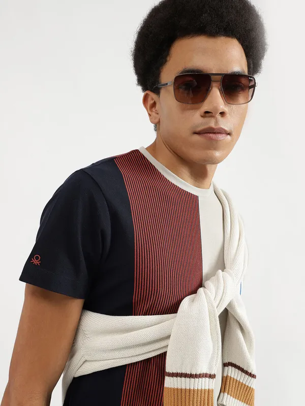 UCB light grey stripe t-shirt