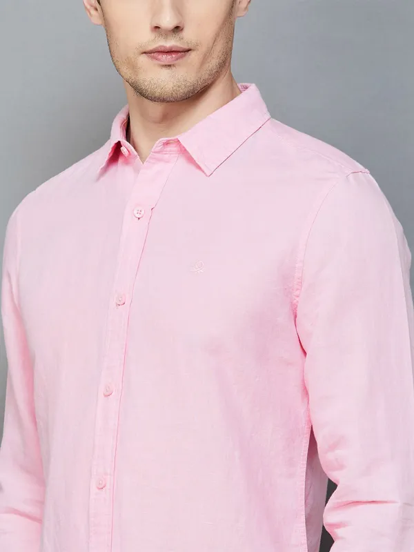 UCB light pink cotton shirt