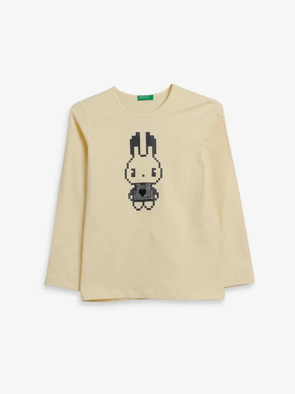 UCB light yellow cotton t shirt