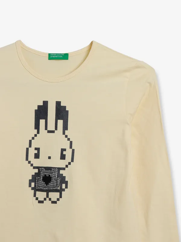 UCB light yellow cotton t shirt