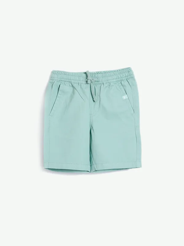 UCB mint green cotton shorts