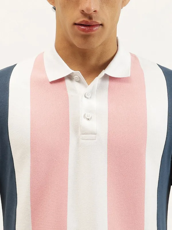 UCB multicolor stripe polo t-shirt