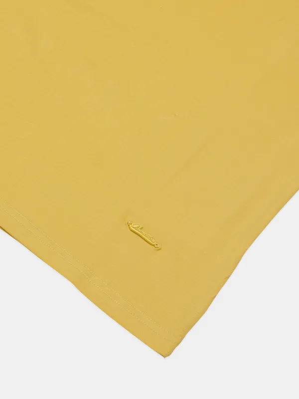 UCB mustard yellow cotton t shirt