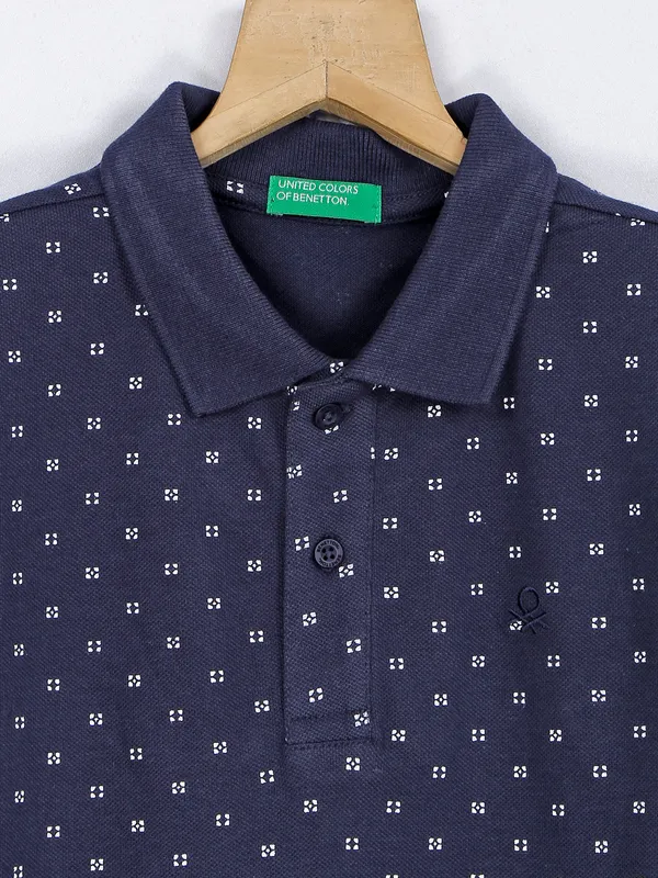 UCB navy t shirt in printed