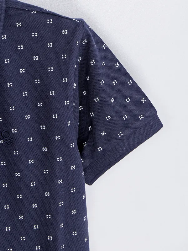 UCB navy t shirt in printed