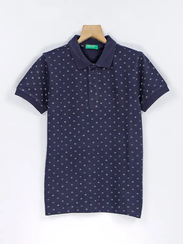 UCB navy t shirt in printed
