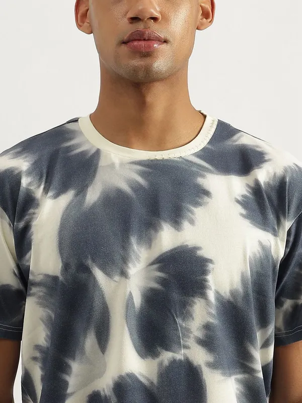 UCB off white printed cotton t-shirt