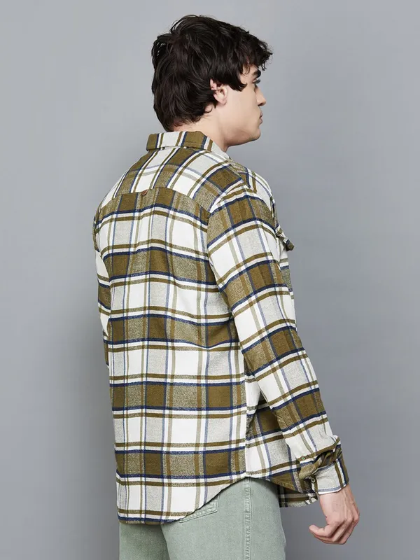 UCB pear green check shirt