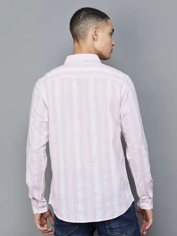 UCB pink stripe cotton shirt