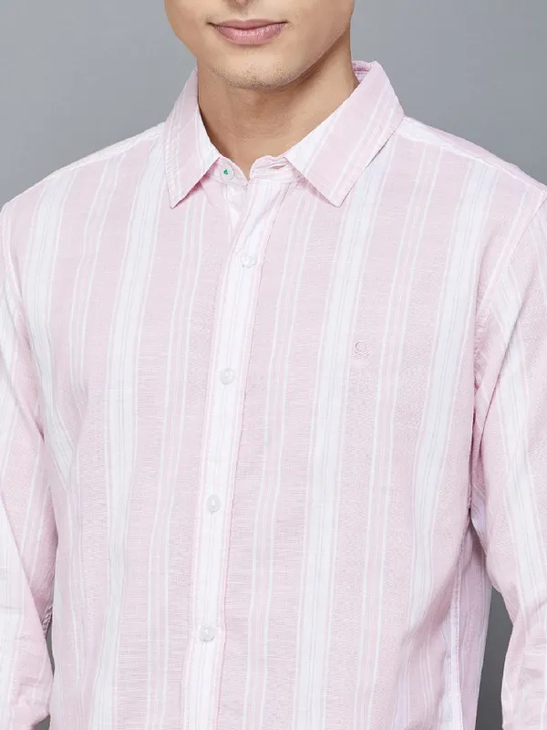 UCB pink stripe cotton shirt
