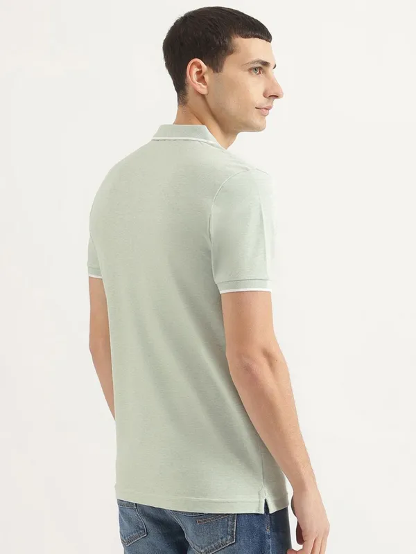 UCB pista green plain cotton t-shirt