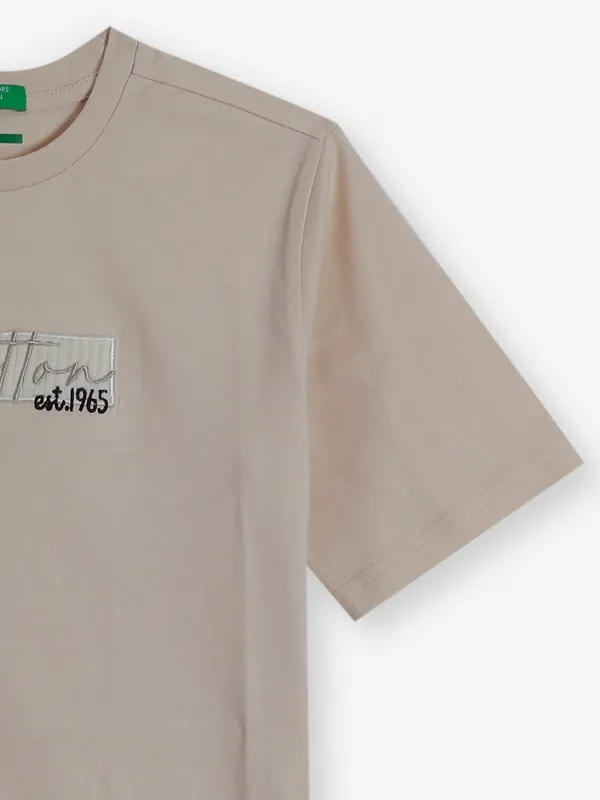 UCB plain beige cotton t-shirt