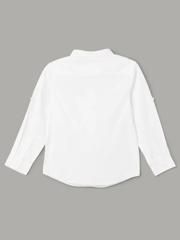 UCB plain white shirt in cotton fabric
