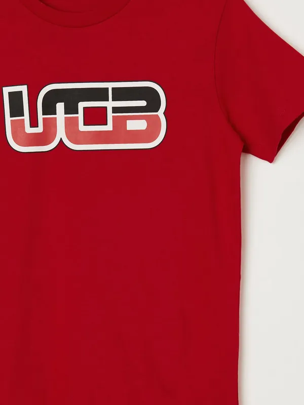 UCB plain dark red cotton t-shirt