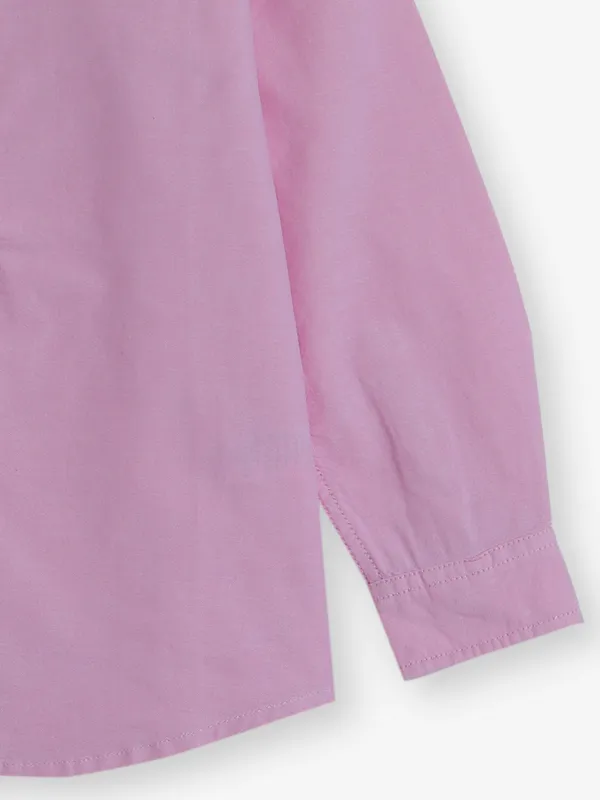 UCB plain pink cotton shirt