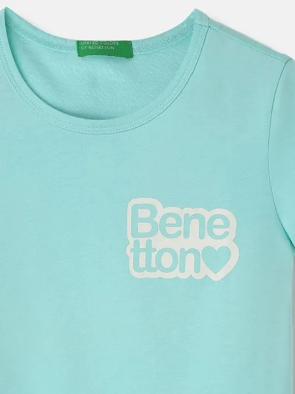 UCB plain sky blue casual cotton t-shirt