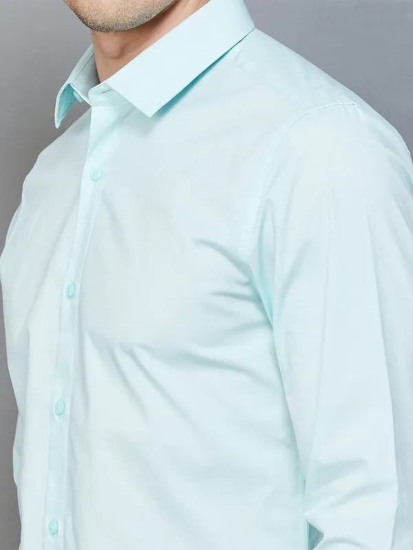 UCB powder blue cotton shirt