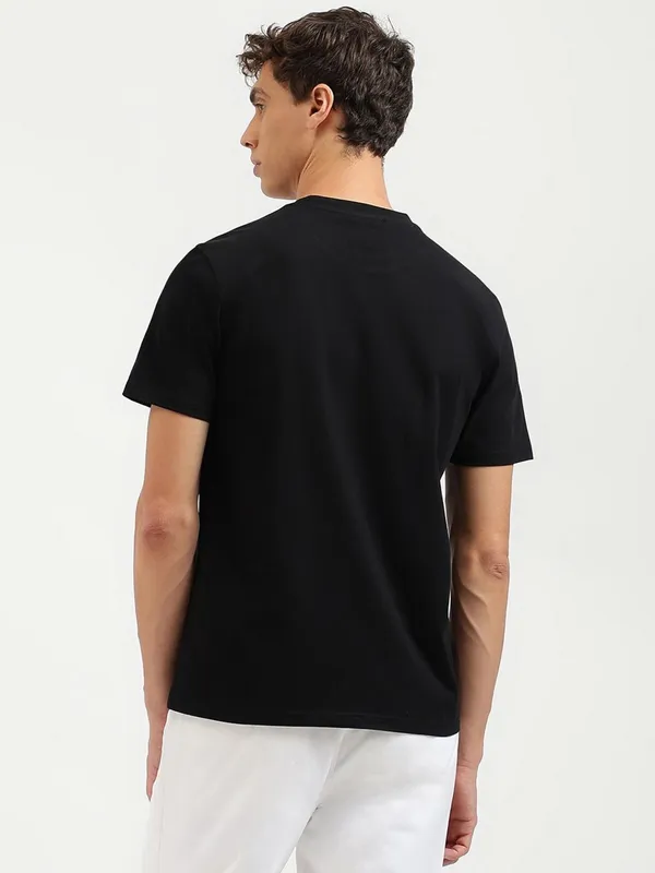 UCB printed black t-shirt in cotton fabric