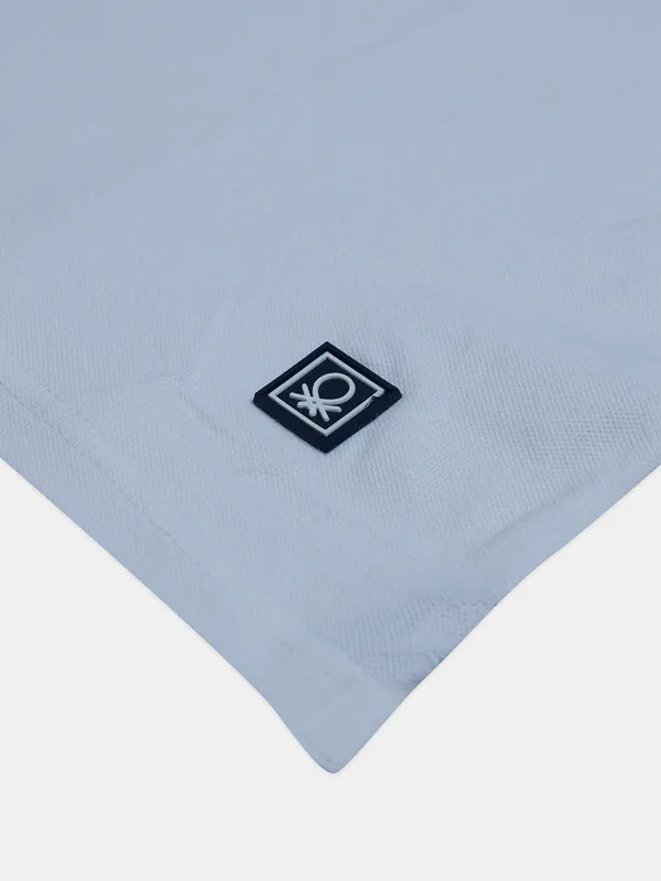 UCB printed casual cotton white t shirt