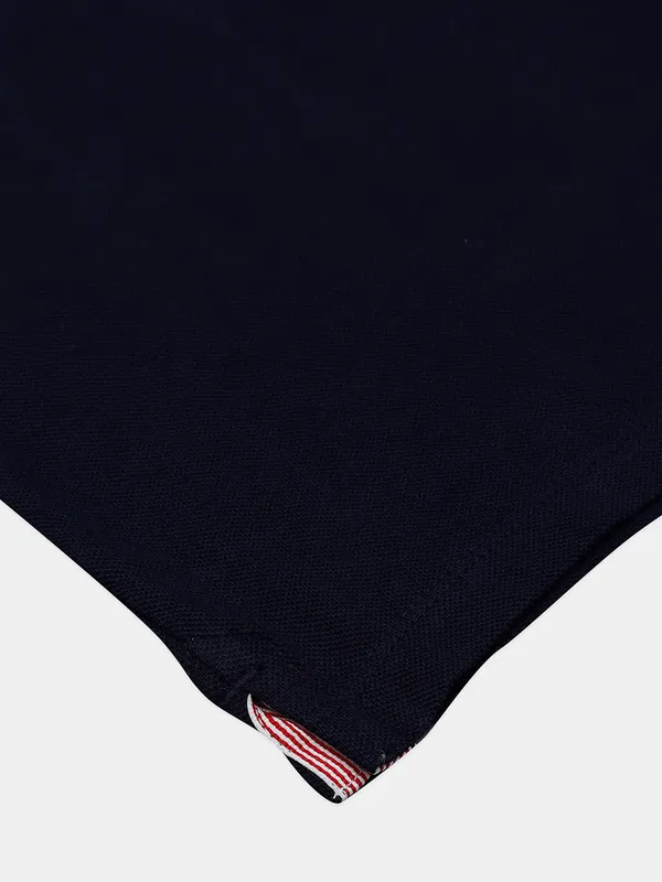 UCB printed cotton navy men t shirt
