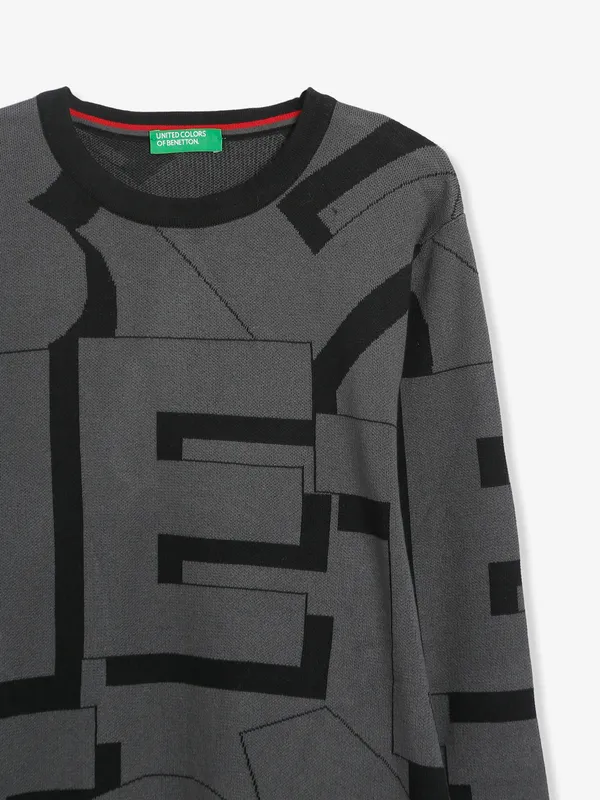 UCB printed grey knitted sweatshirt