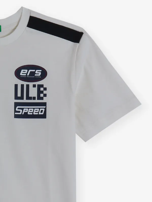 UCB printed off-white cotton t-shirt