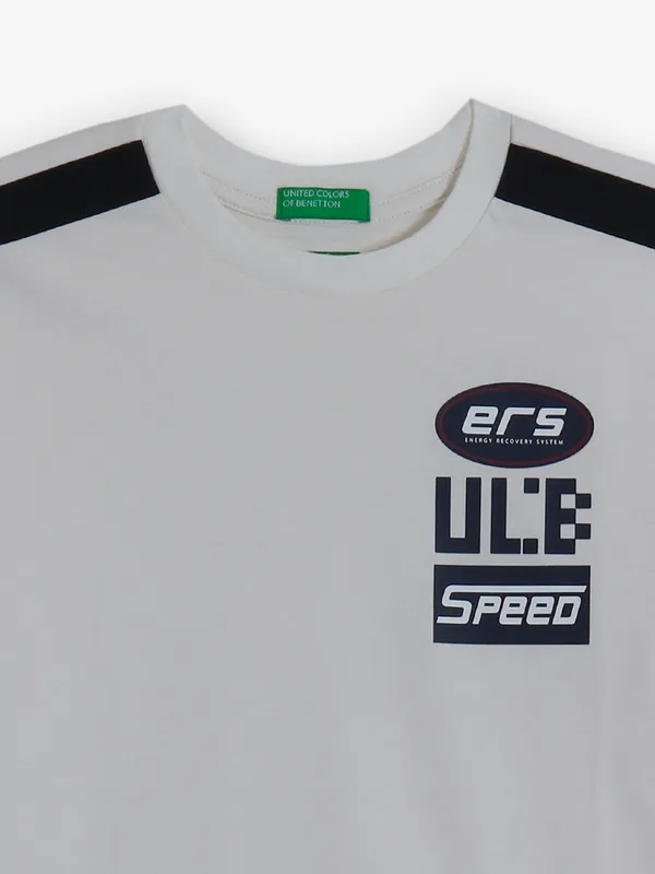 UCB printed off-white cotton t-shirt