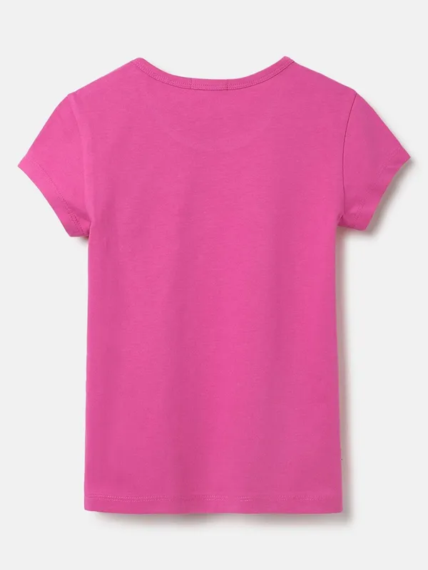 UCB purple plain t-shirt in cotton fabric