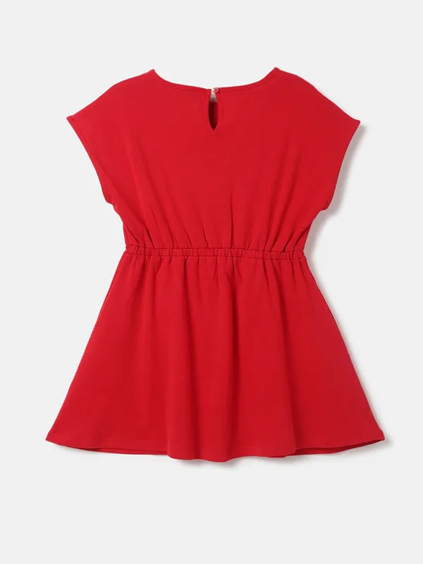 UCB red cotton frock