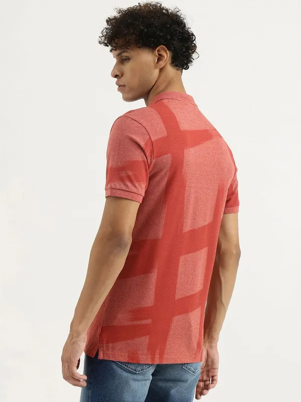 UCB red cotton t-shirt for men