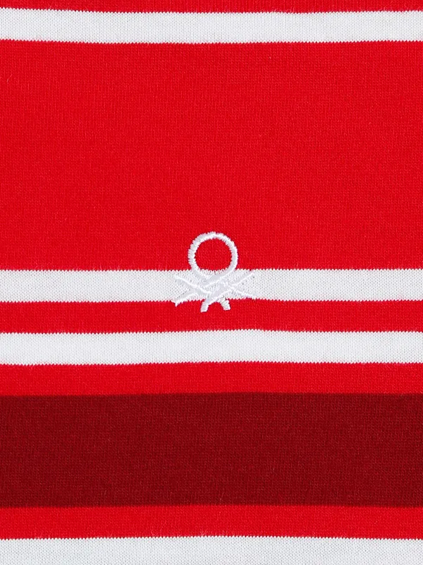 UCB red knitted stripe t shirt