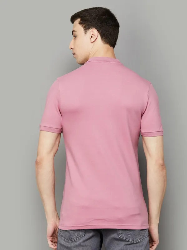UCB salmon pink slim fit t-shirt