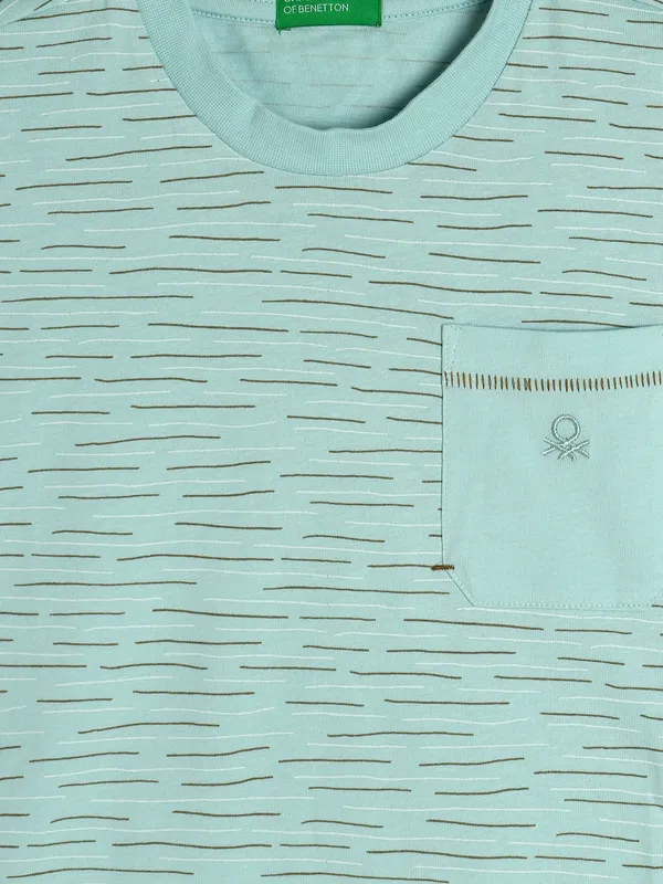 UCB sky blue printed t-shirt