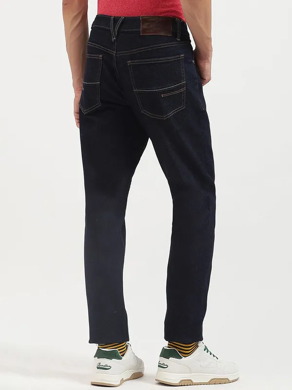 UCB solid black slim tapered denim jeans