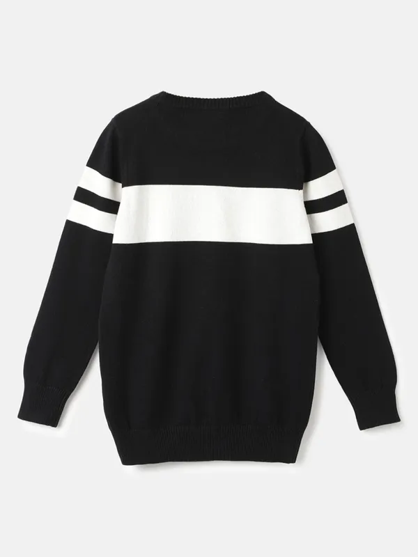UCB stripe black cotton t-shirt