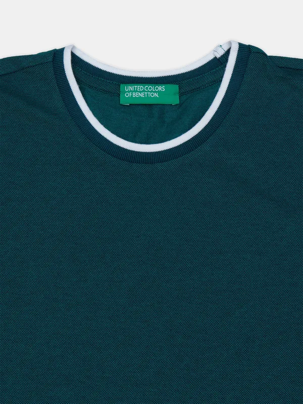 UCB teal green plain cotton t shirt