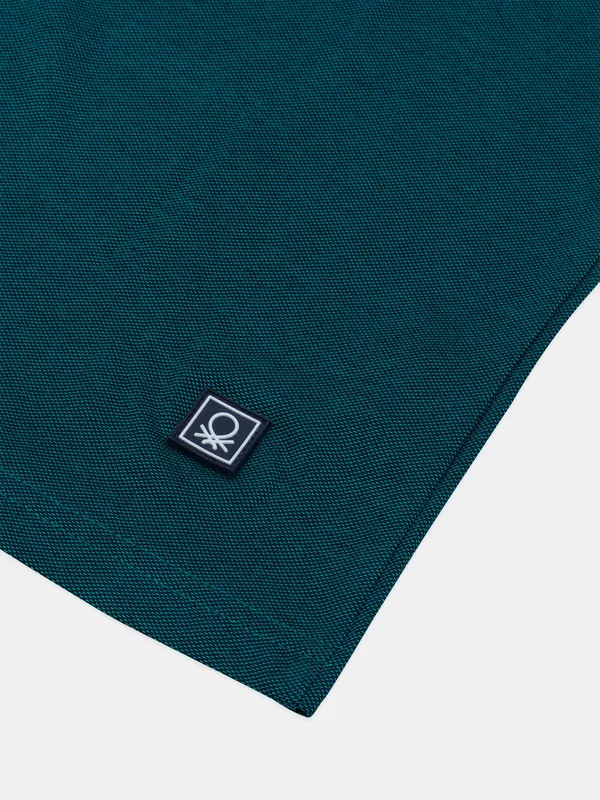 UCB teal green plain cotton t shirt
