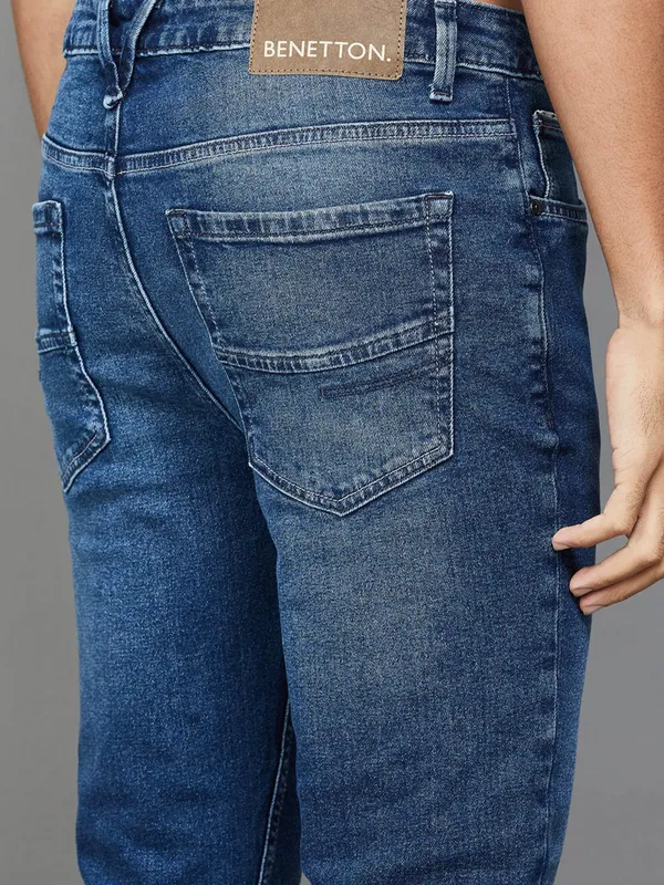 UCB washed blue slim taper denim jeans