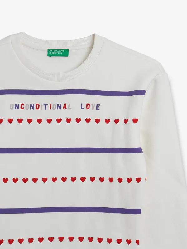 UCB white knitted sweatshirt