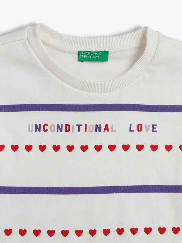 UCB white knitted sweatshirt