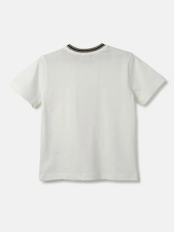 UCB white plain t shirt in cotton