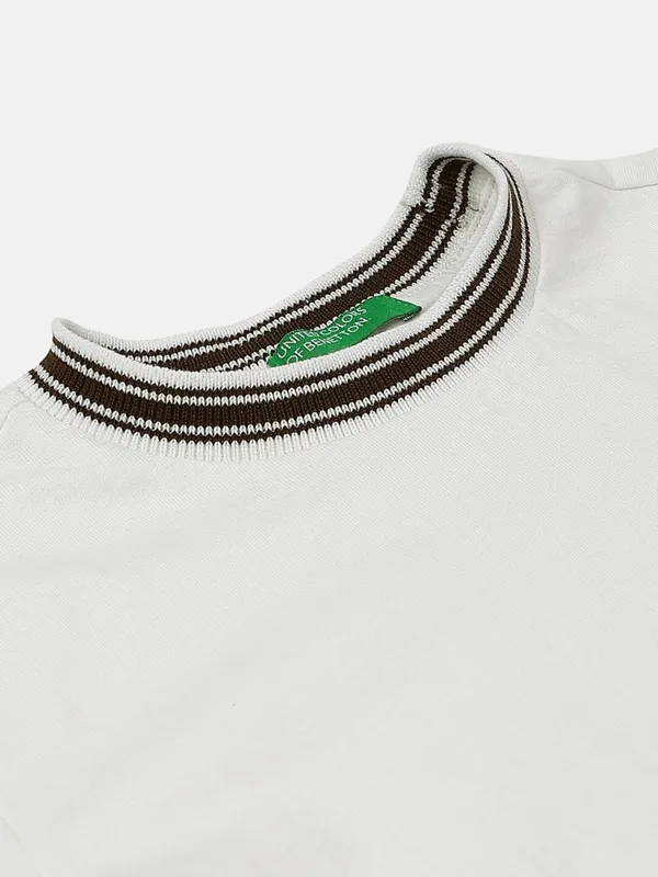 UCB white plain t shirt in cotton