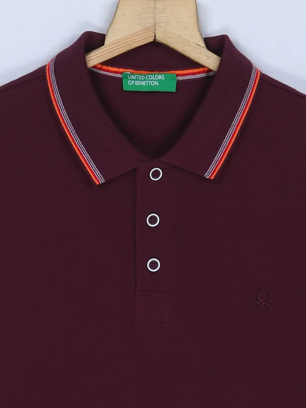 UCB wine cotton half sleeves t shirt