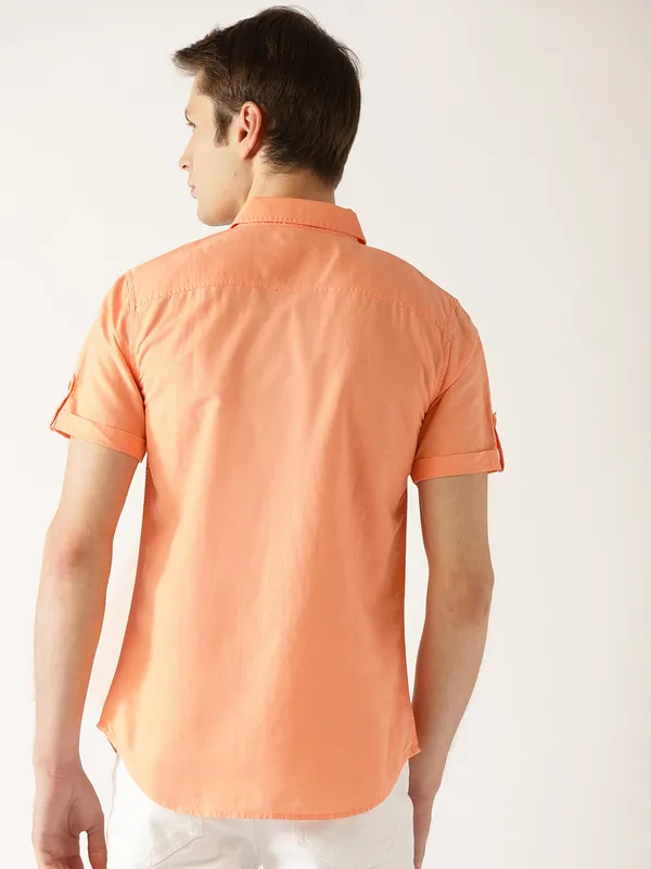 United Colors of Benetton orange color shirt