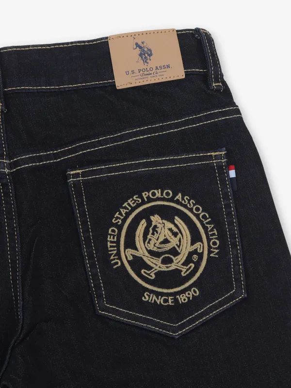 US POLO ASSN blue solid denim jeans