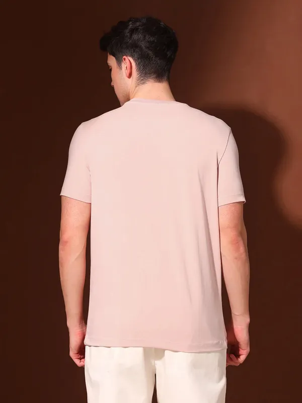 US POLO ASSN peach cotton t-shirt