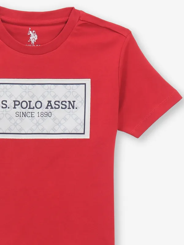 US POLO ASSN red brand name cotton t-shirt