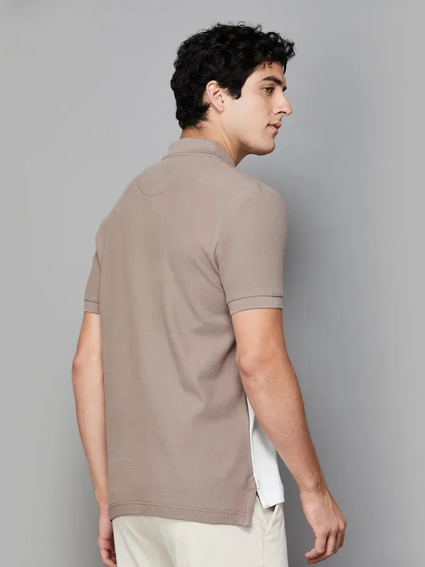 US POLO ASSN white color block t-shirt